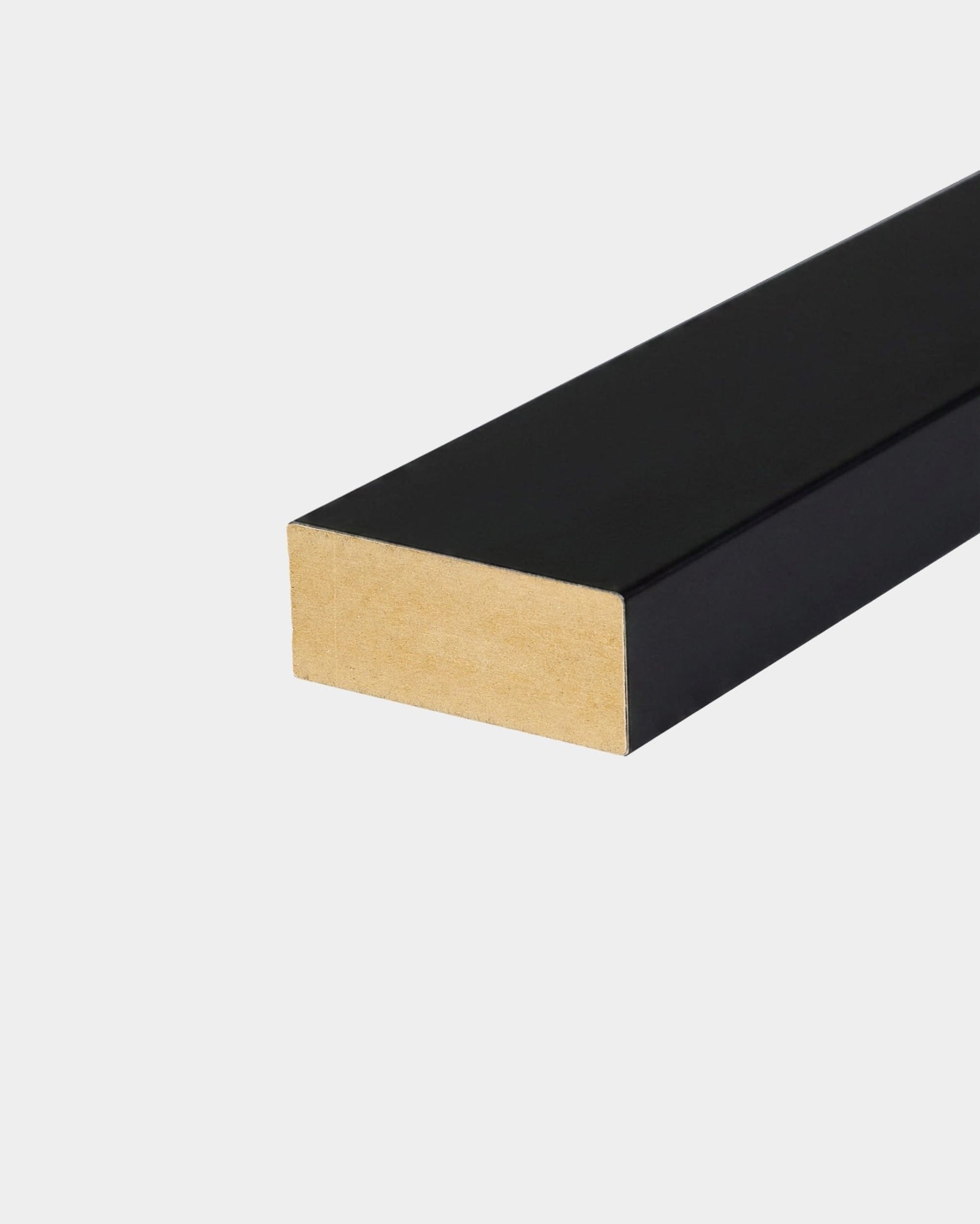 Installation Products | End lamella / Colored, Black (Wrapped), 6,7 cm